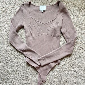 SWEATER THONG BODYSUIT